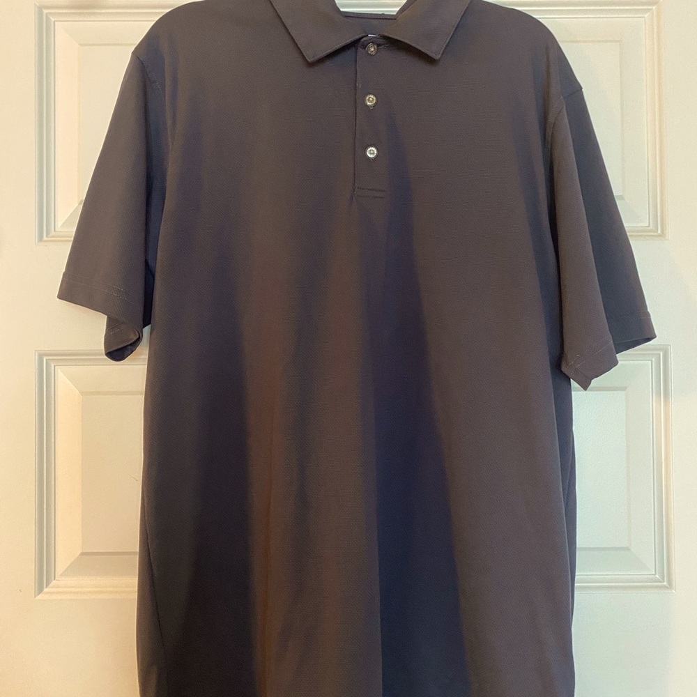 Dark grey dry fit polo